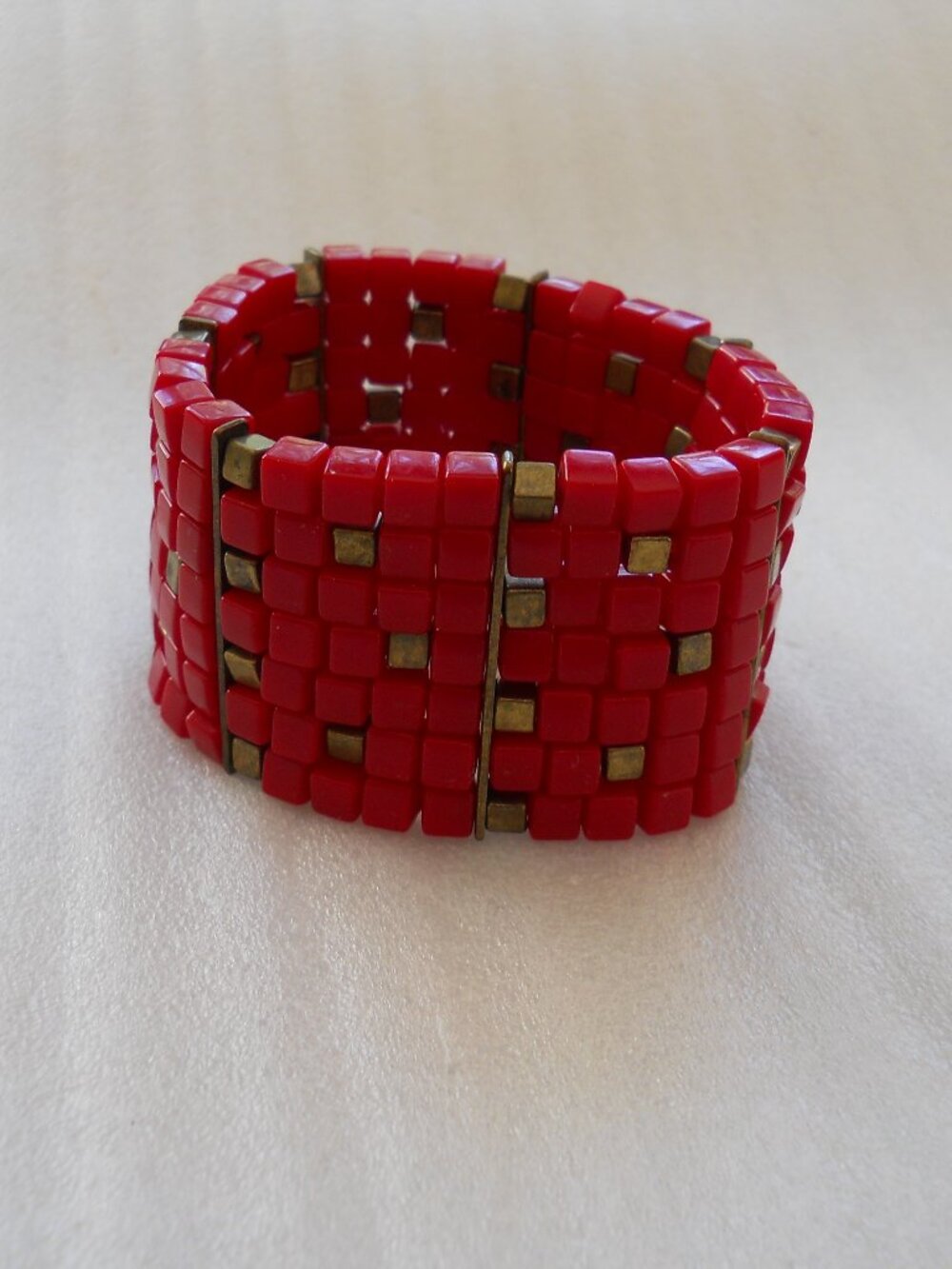 Retro Wide Mosaic Cube Bracelet     830